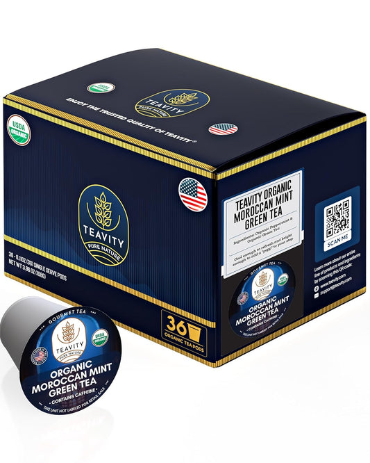 Organic Moroccan Mint Tea Pods by Teavity for Keurig