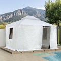 Domi 10ftx 14ft Universal Winter Gazebo Cover for Hardtop Gazebos