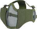 OneTigris 6ft Foldable Half Face Airsoft Mesh Mask with Ear Protection