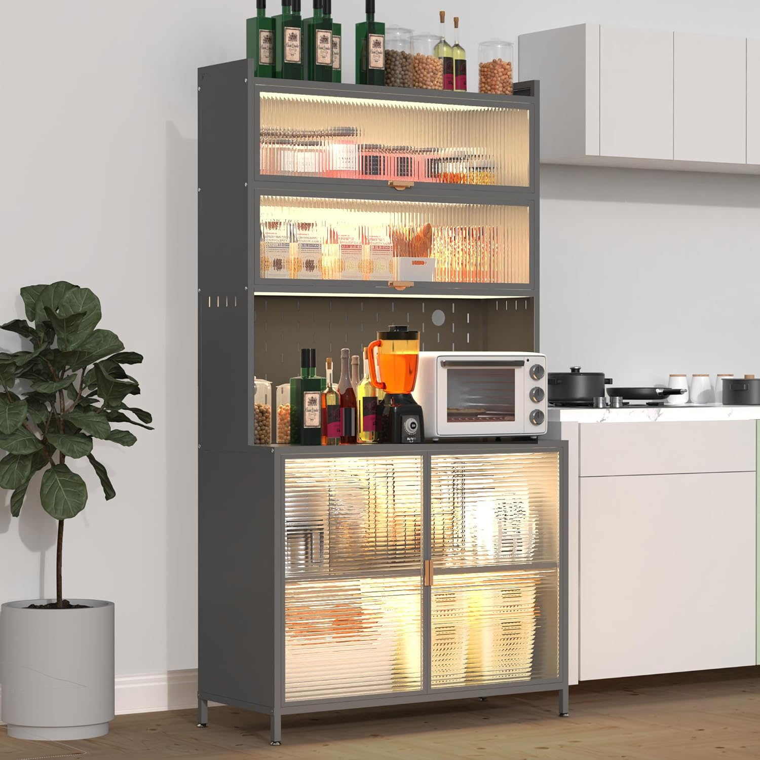 IRONCORE 75 Tall Kitchen Pantry Cabinet