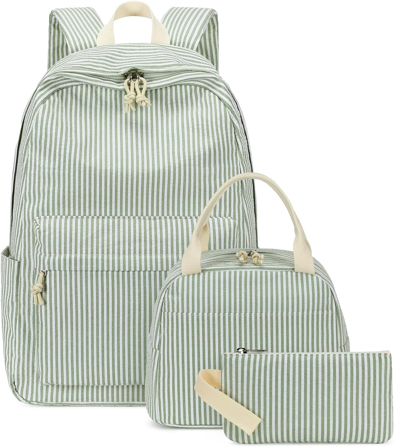 Bluboon School Backpack Set for Girls with Lunch Tote and Pencil Bag