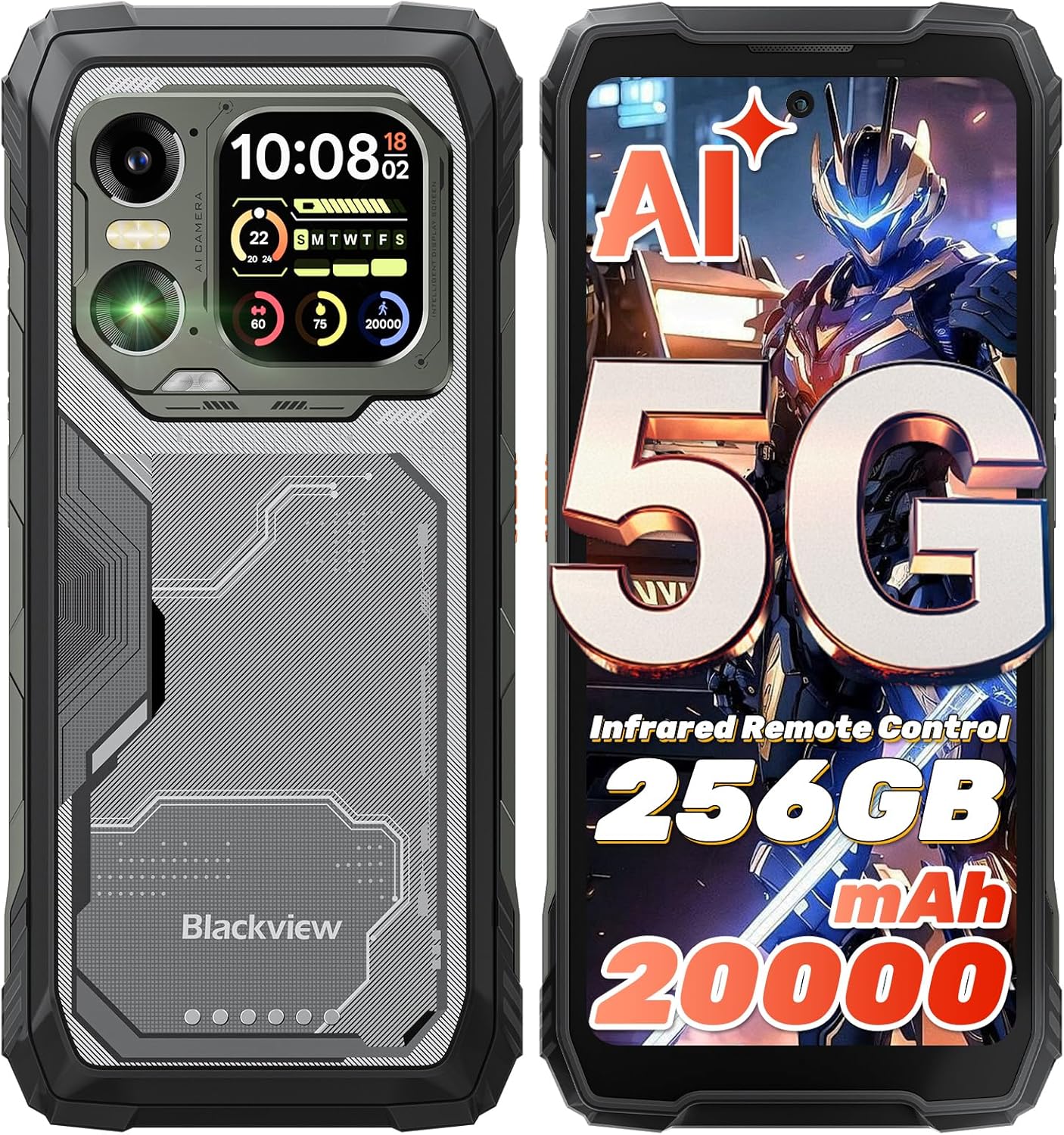 Blackview XPLORE 1 Rugged Phone with 20000mAh Battery and AI