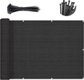 SUNNY GUARD Customized 2ft6ft'x32ft Black Balcony Privacy Screen