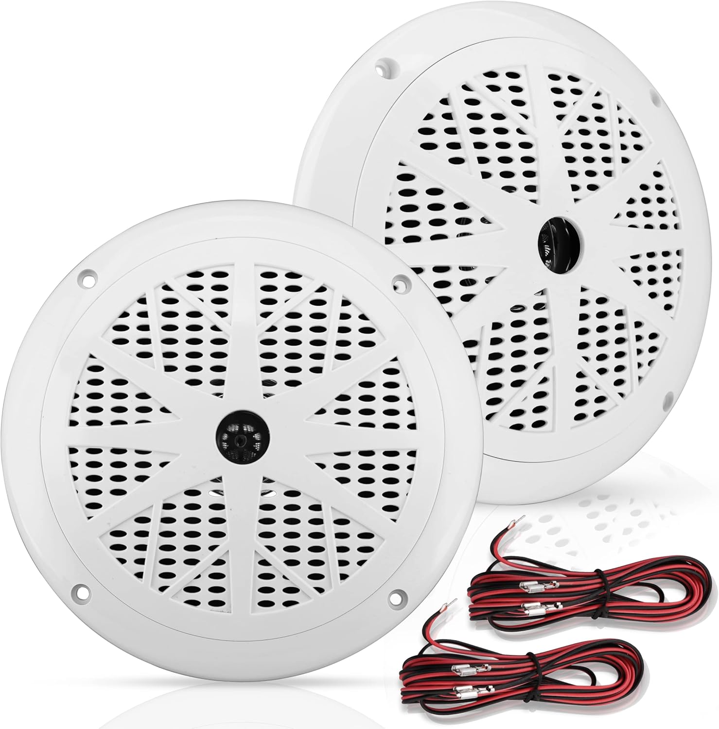 Powerful Marine Sound System - Weatherproof 6.5 Speakers, 120W