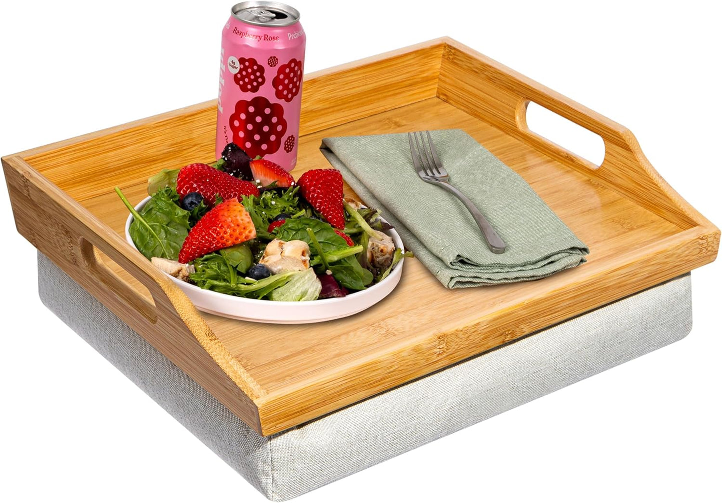 ROSSIE HOME Bamboo Wood Bed Tray - Stylish Lap Desk & Serving Tray