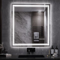 LED Bathroom Mirror with Gradient Backlit and Anti-Fog Features