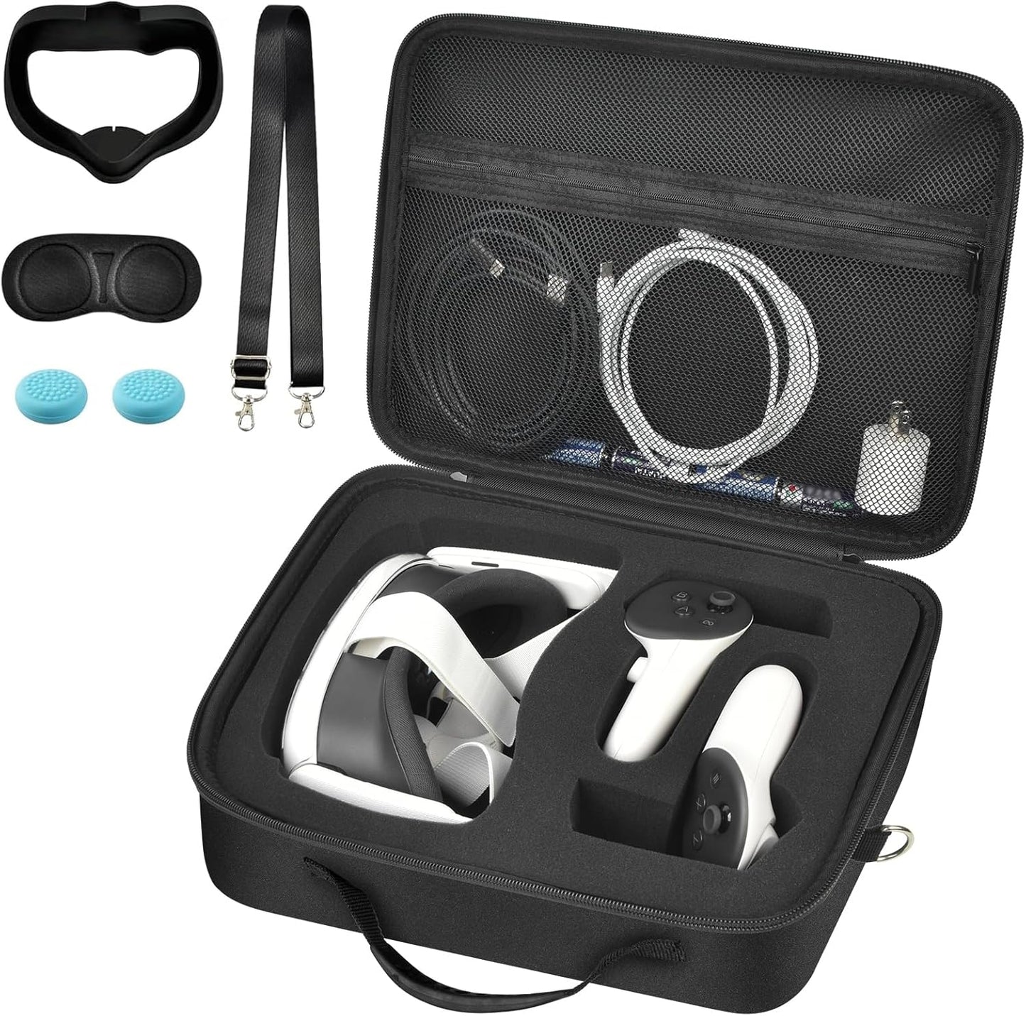 Hard Carrying Case for Meta Quest 3 and Oculus Quest 2 Headset