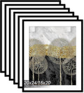 20x24 Picture Frame Set of 6 - Lightweight High Transparency Frames