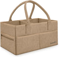 Diaper Caddy Organizer for Diaper Station - Large Khaki Organizer