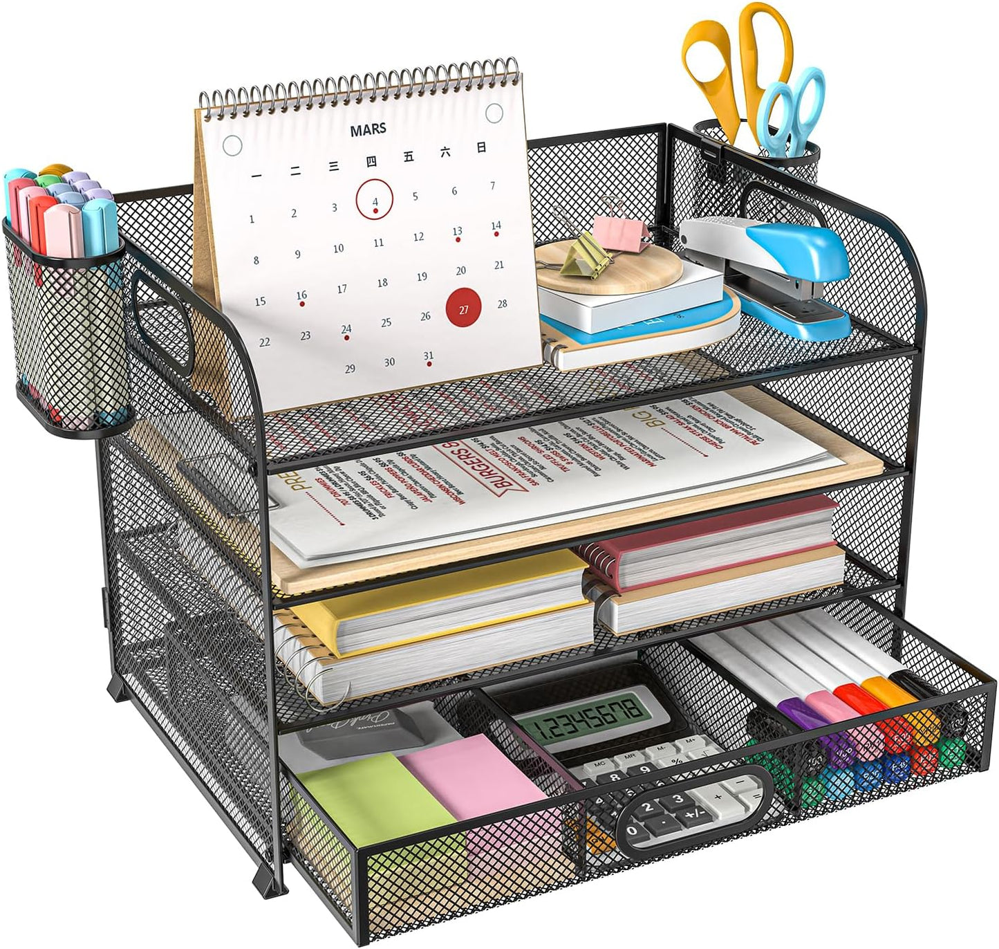 Organize Like a Pro: 4-Tier Desktop Shelf