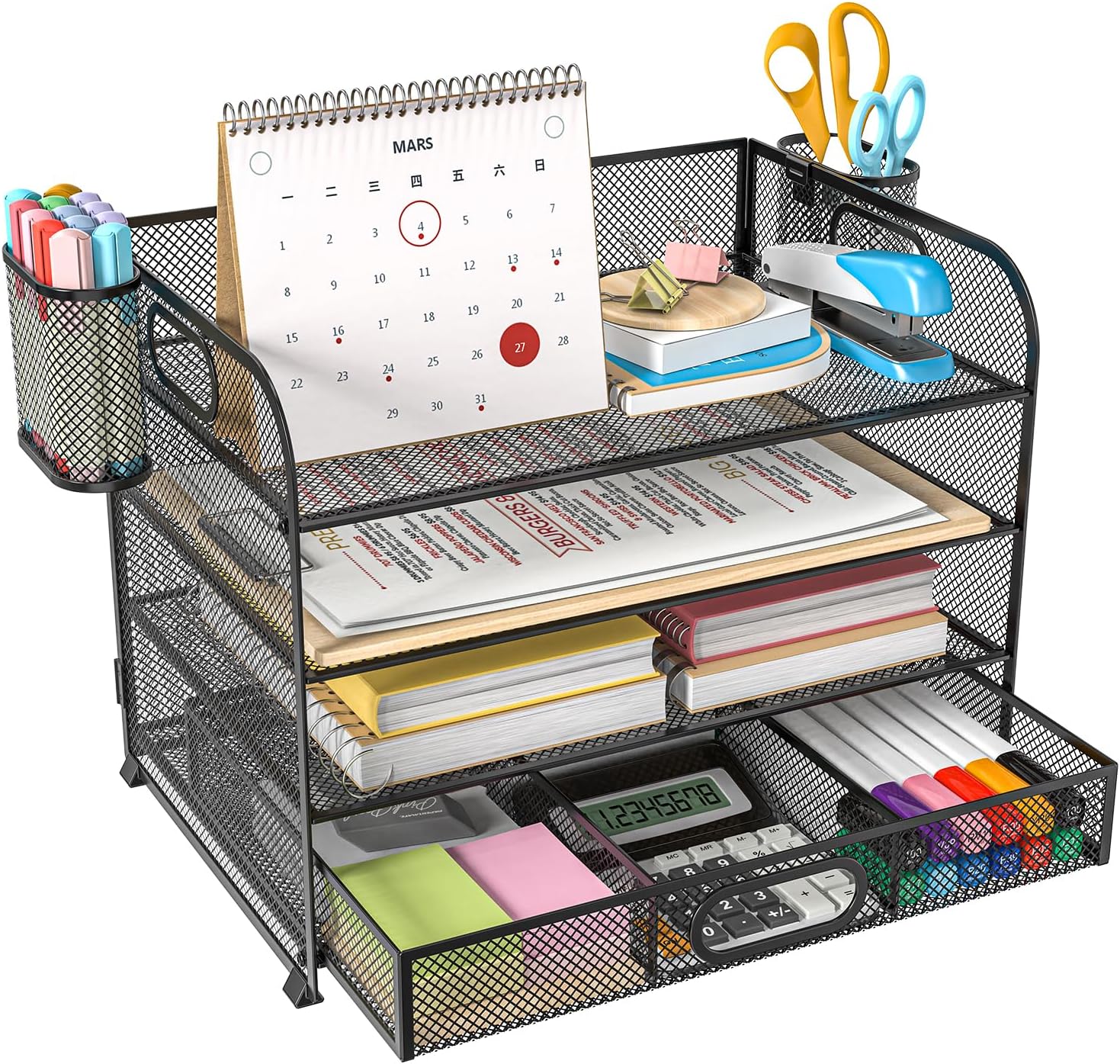 Organize Like a Pro: 4-Tier Desktop Shelf