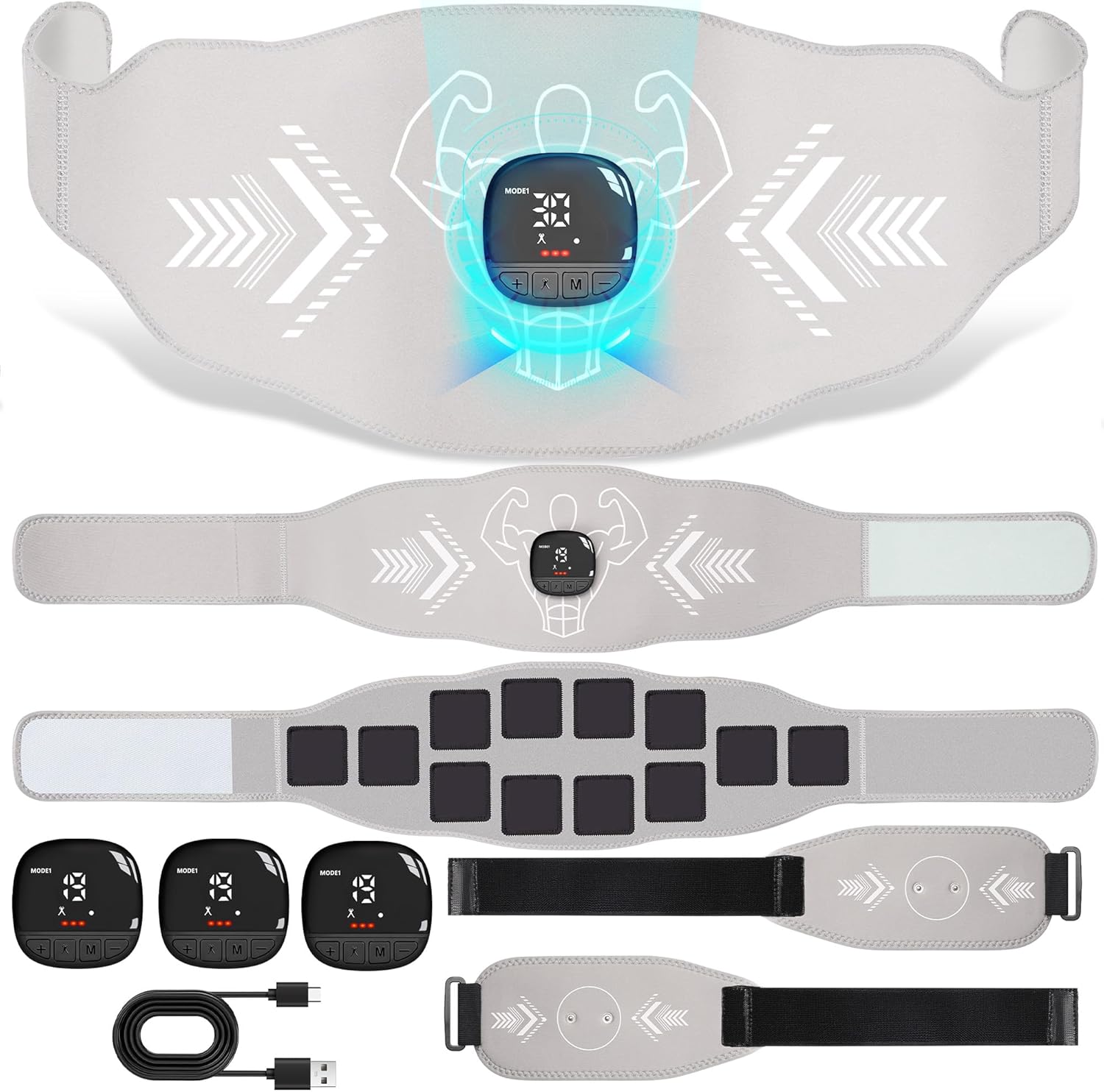10 Modes, 30 Intensity Levels: AB Fitness Bands - Model SM9065
