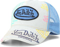 Von Dutch Monogram Trucker Cap for Men and Women - Retro Camo Snapback