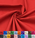 Red Cotton Polyester Broadcloth Fabric by the Yard 60in Wide - Soft
