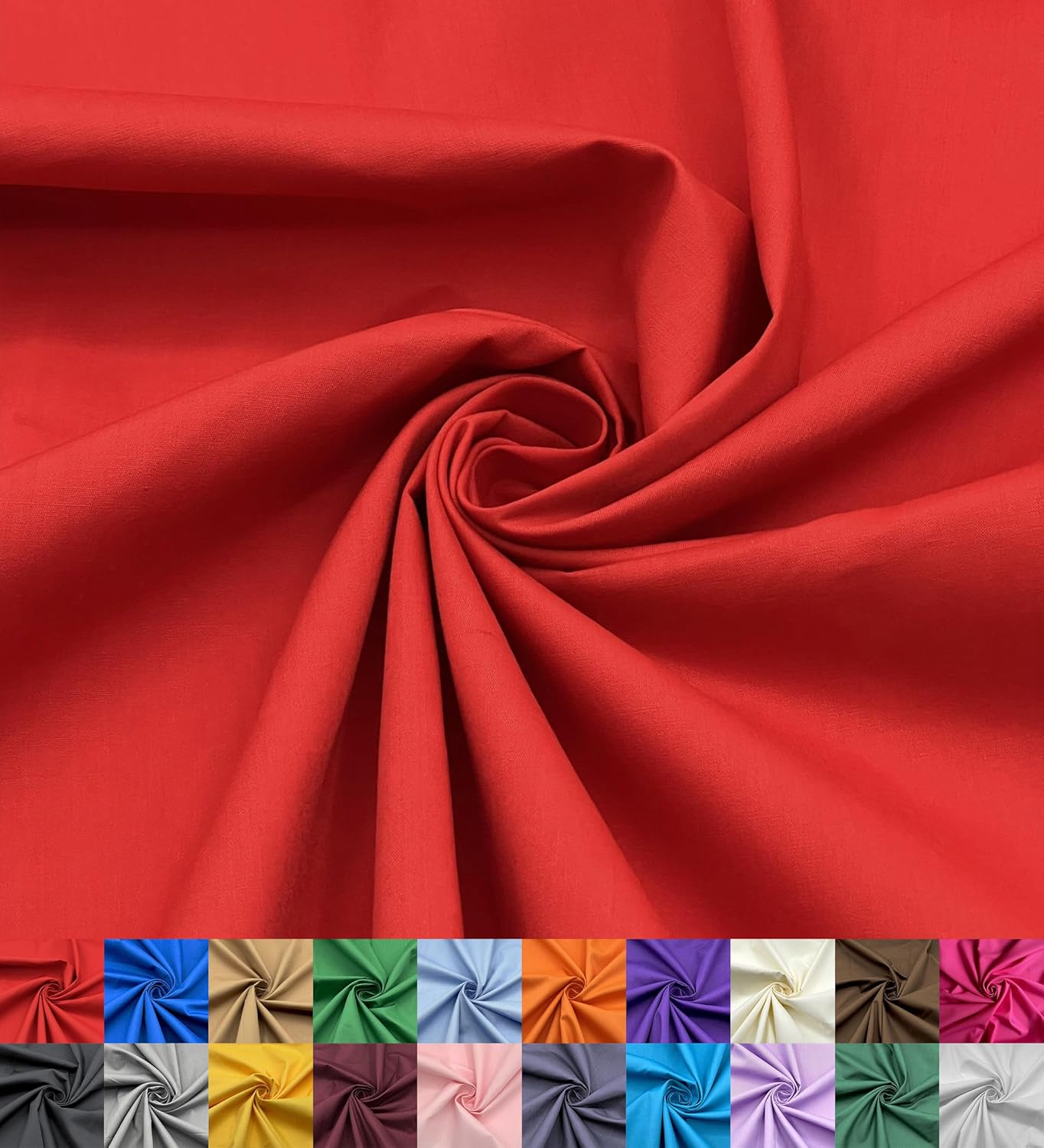 EOVEA Cotton Polyester Fabric 60in Wide for Sewing Projects