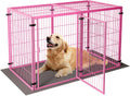 Large Dog Crate 57 in Metal Kennel for Medium and Small Dogs - Secure