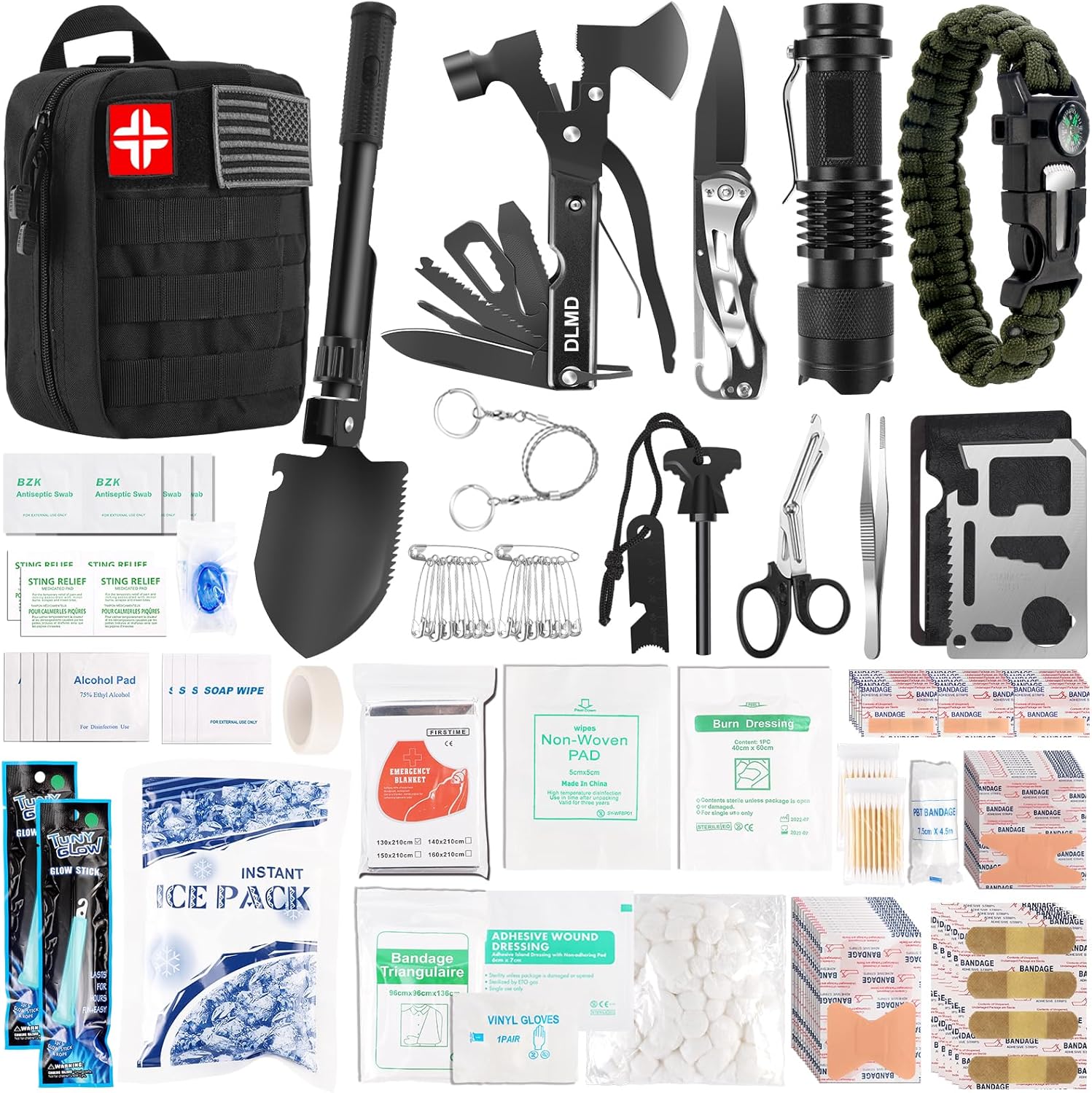 320 PCS First Aid Kit + Tactical Molle Pouch