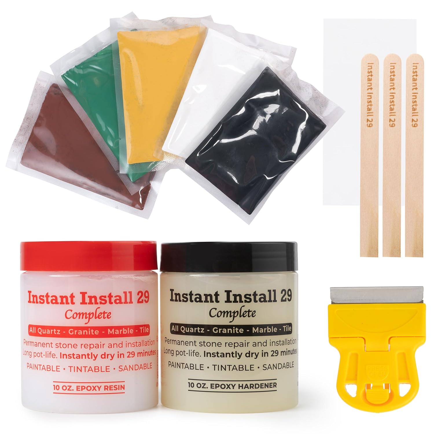 Instant Install 29 Complete Epoxy Repair Kit for Countertops