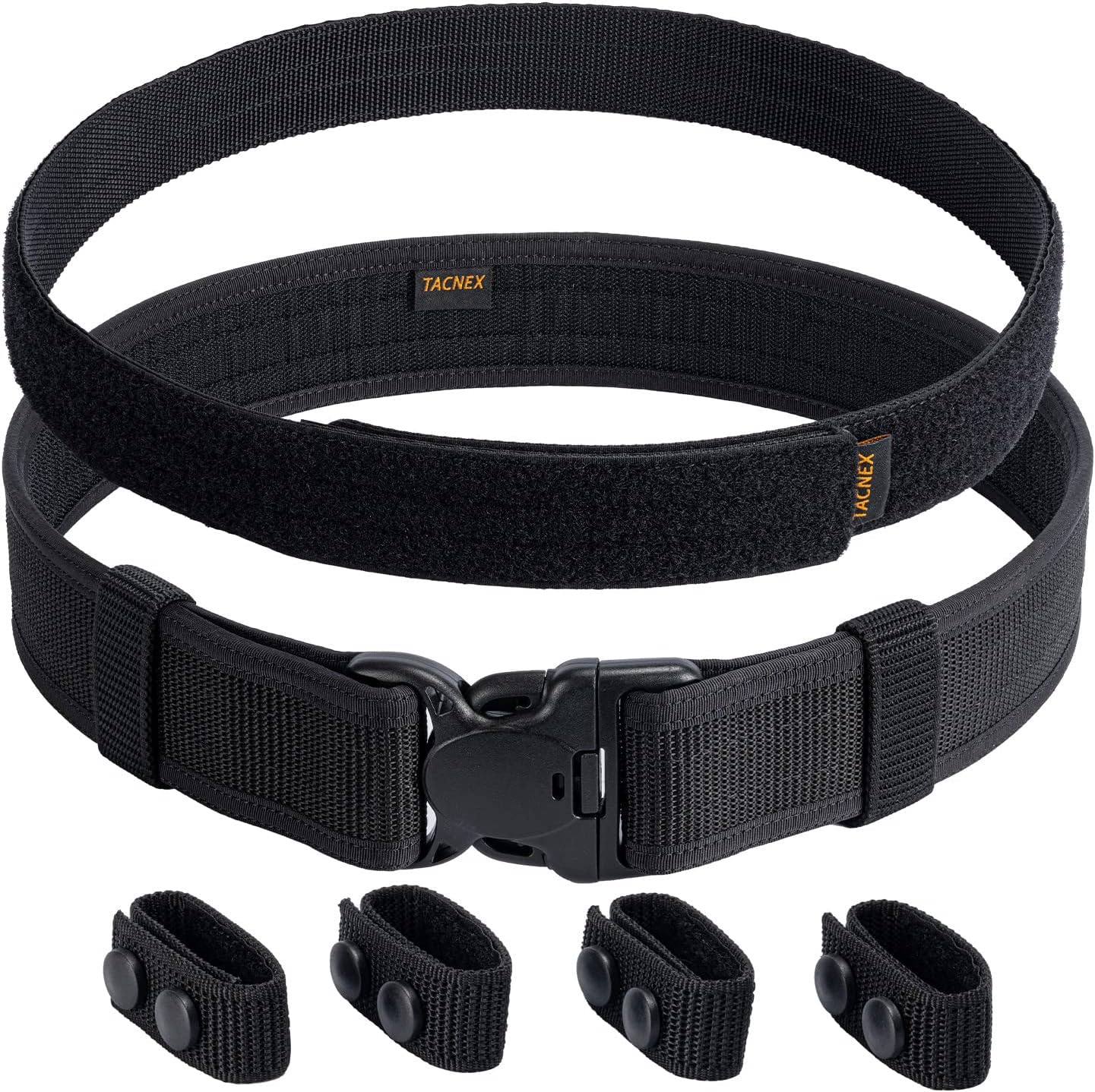 Durable 2in Police Duty Belt with Hook Lining for Security Use