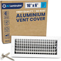 16 x 6 Duct Hole Aluminum Single Deflection Air Supply Register