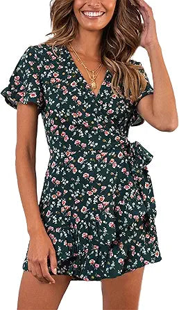 Stylish Summer Women Short Sleeve Print Dress for Every Occasion