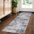 Abstract Runner Rug 2x5 Ft - Washable Non-Slip Modern Runner