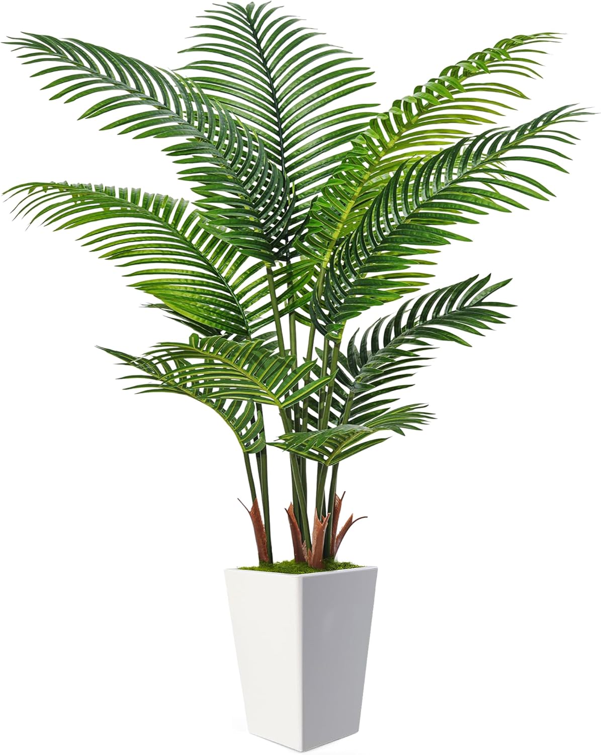 6FT Artificial Palm Tree for Home Office Decor with Lifelike Leaves