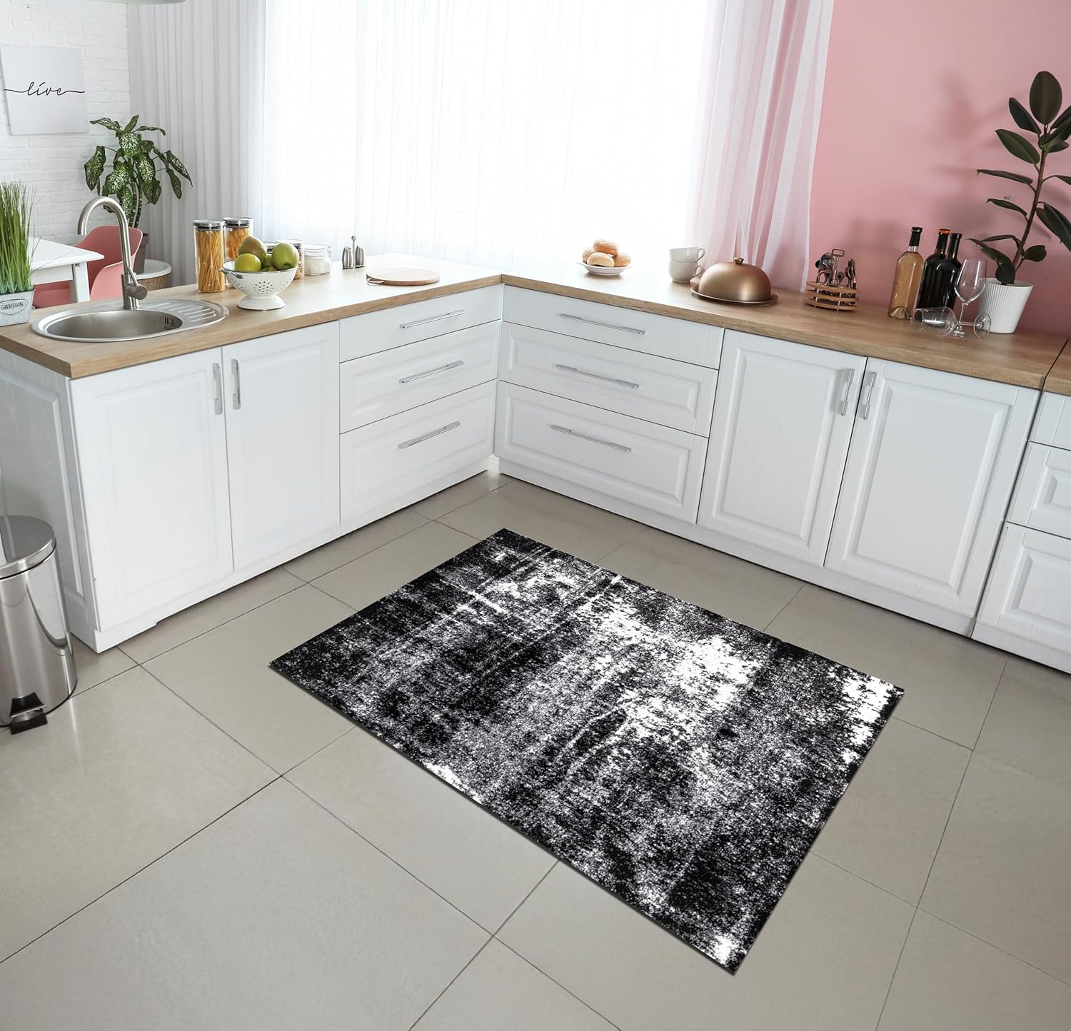 Keen Home Design Area Rugs - Abstract 3x5 Non-Shedding Rug