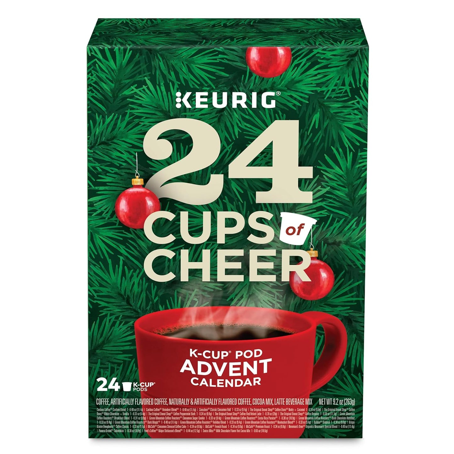 Keurig Advent Calendar Variety Pack of 24 Single Serve K-Cups