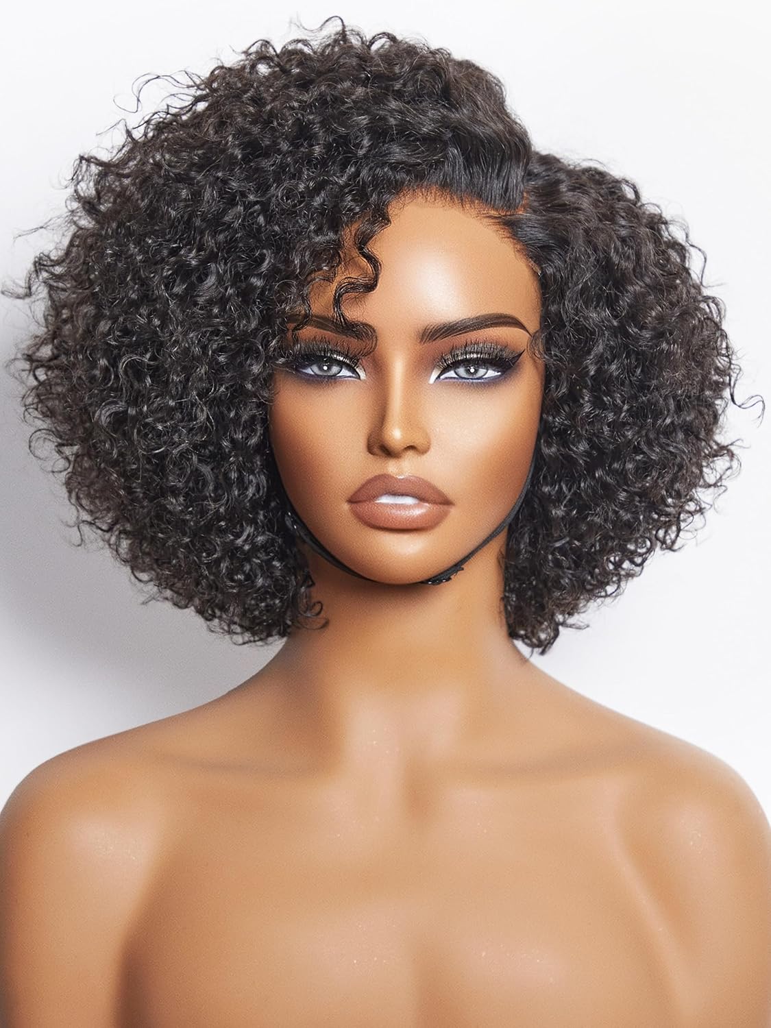 LUVME HAIR 8 Inch Curly Glueless Wigs for Effortless Style