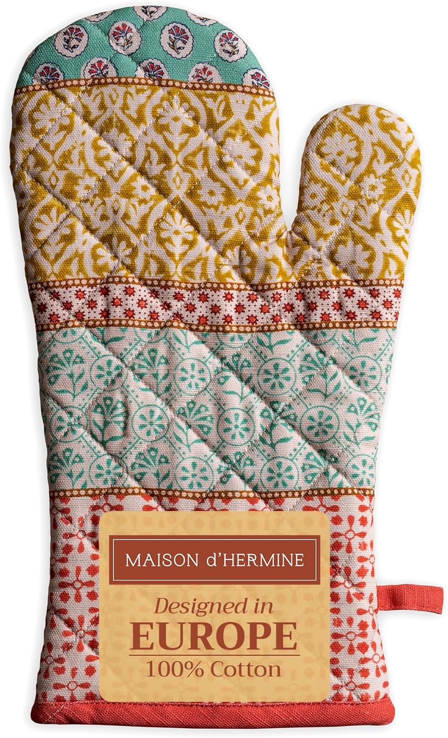 Heat Resistant Cotton Oven Gloves - Easter Spring/Summer Decor