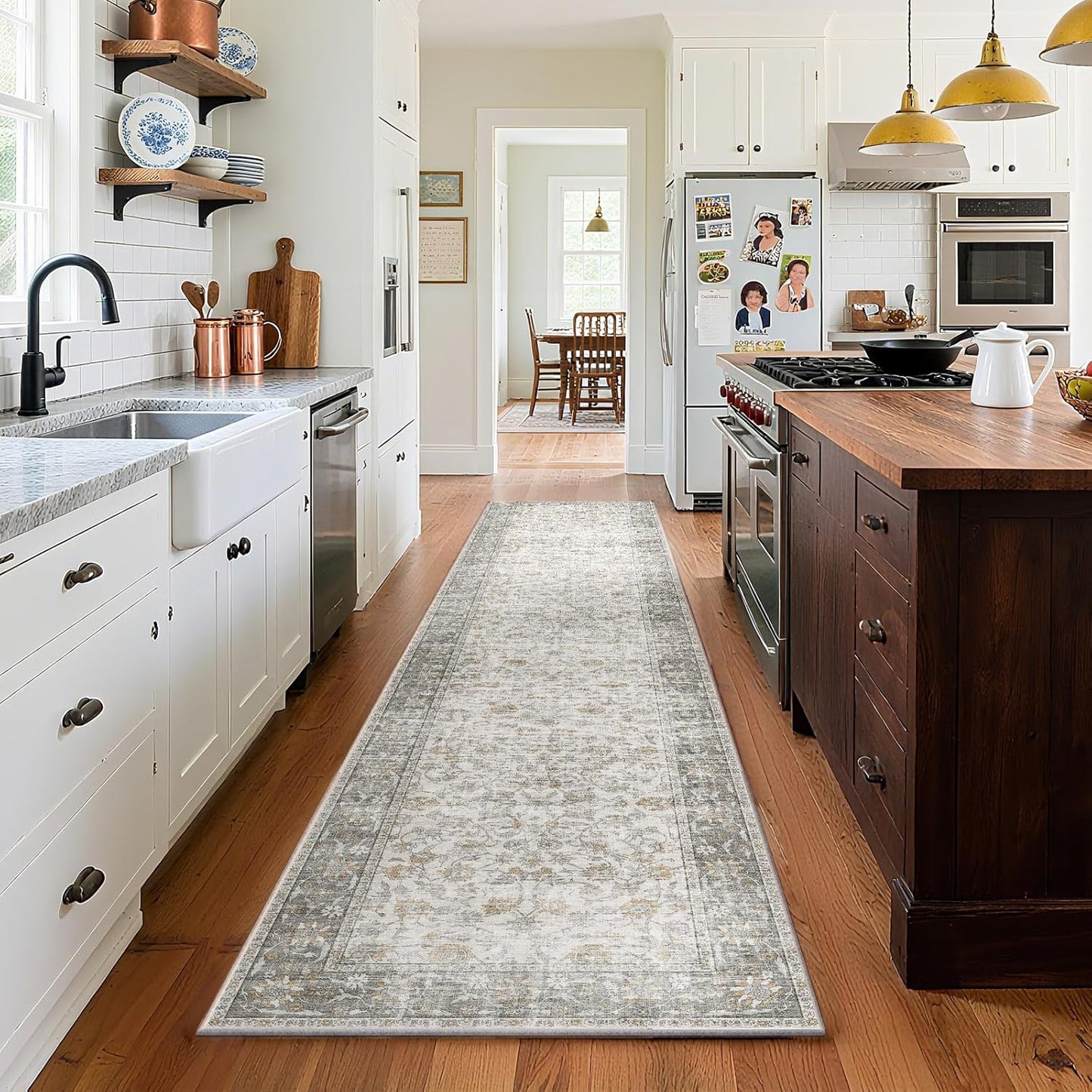 Washable Kitchen Rug Runners for Hallways: Soft Non-Slip Design