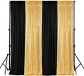 Sequin and Chiffon Backdrop Curtains 11 x 10 ft - Elegant Photo