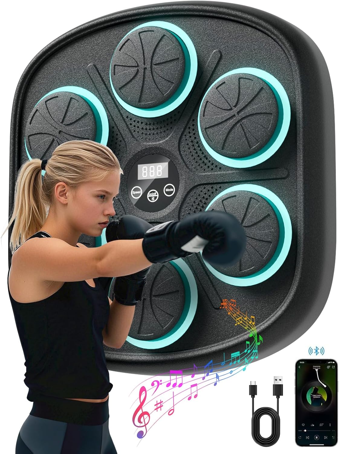 Bluetooth Musical Boxing Target - Multiple Speeds!