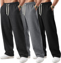 Big and Tall Men's Sweatpants 3-Pack - Comfortable Athletic Fit August