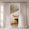 Beauoop Pink Velvet Curtains for Bedroom Living Room 96 in