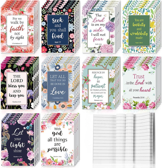 Christian Inspirational Notepads 50 Pcs - Bulk Religious Gifts
