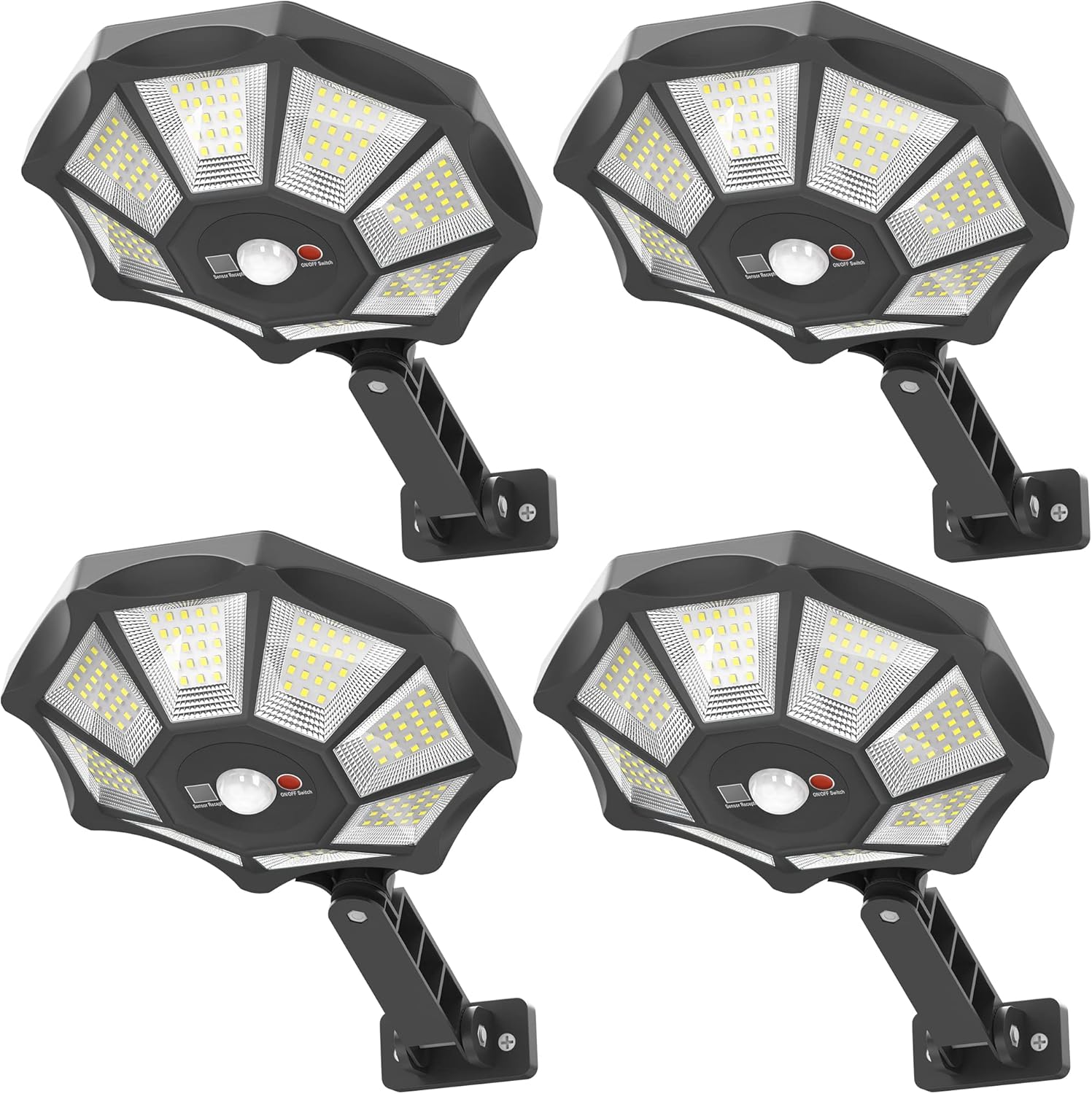 Solar Lights Outdoor 168LED Flood Light with Motion Sensor