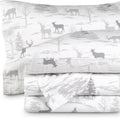 Bare Home Flannel Sheet Set Prints - Velvety Soft Deep Pocket