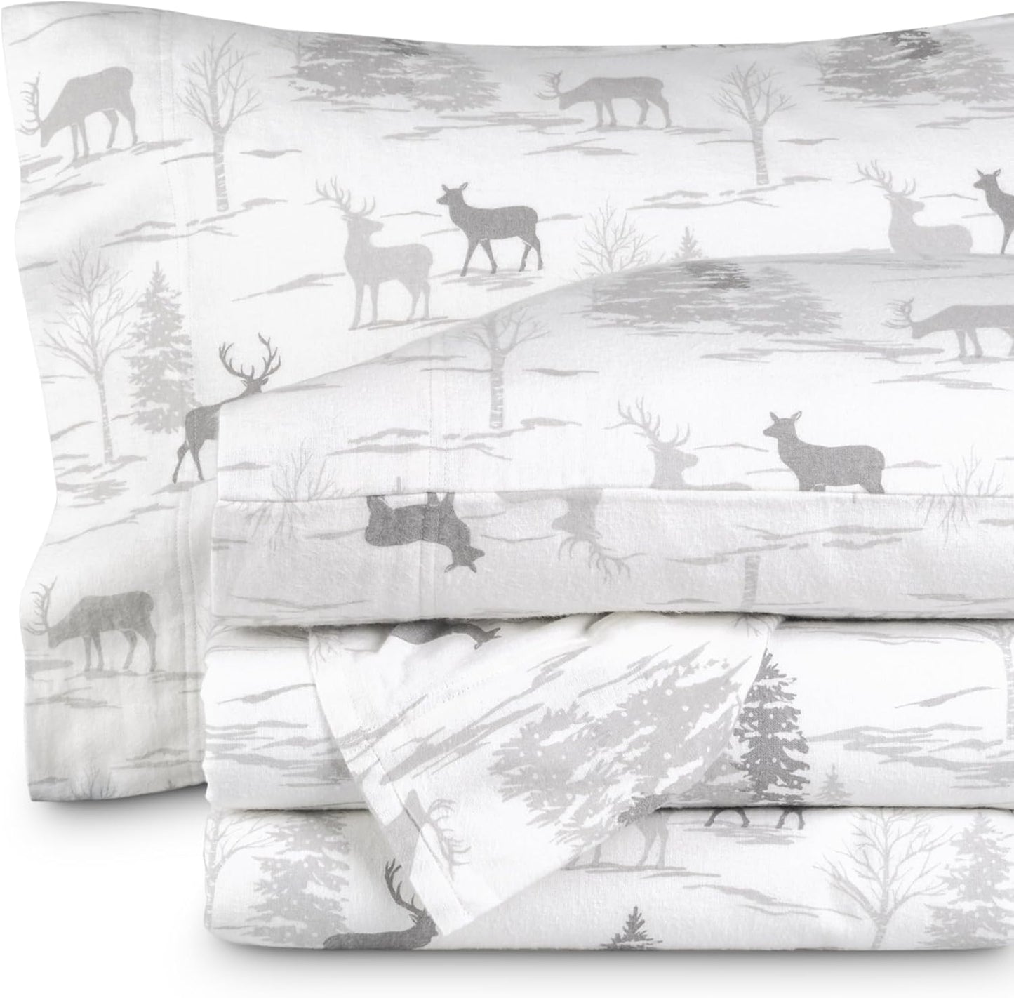 Bare Home Flannel Sheet Set Prints for Cozy Winter Comfort