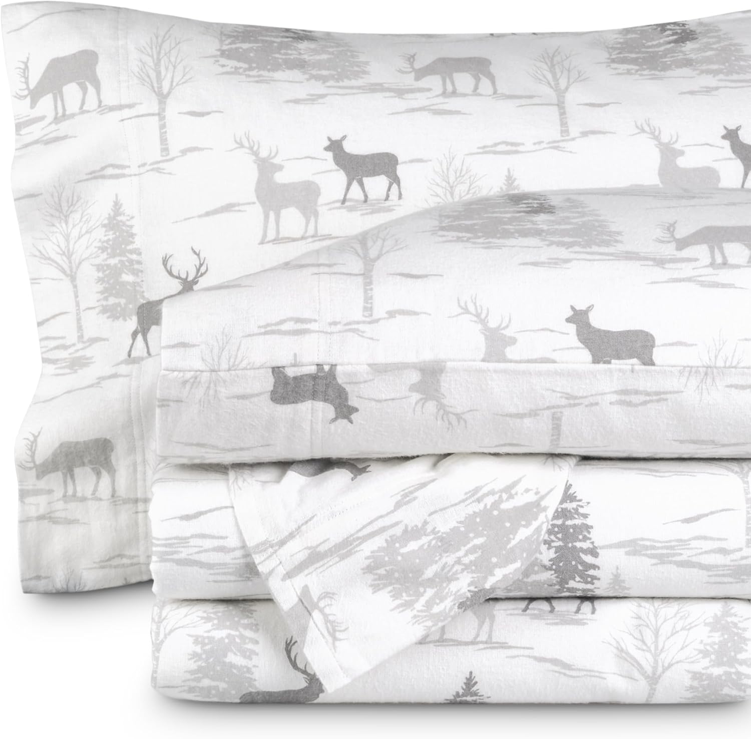 Bare Home Flannel Sheet Set Prints for Cozy Winter Comfort