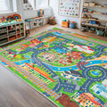 Car Rug Play Mat for Kids Toy Cars - Road Traffic Playmat 5ft x 7ft