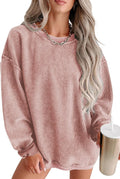 Women's Casual Corduroy Sweatshirt - Oversized Cozy Pullover