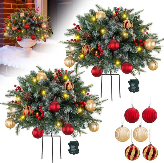 26 Inch Pre-lit Artificial Christmas Tree for Festive Cheer