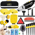 Car Wash Cleaning Kit with High Power Handheld Vacuum - Pet Hair