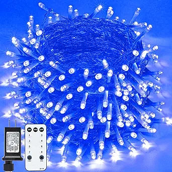 800LED Blue Christmas Lights for Outdoor and Indoor Decor