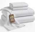 LANE LINEN King Sheet Set 450 TC Sateen - Hotel-Luxury Comfort