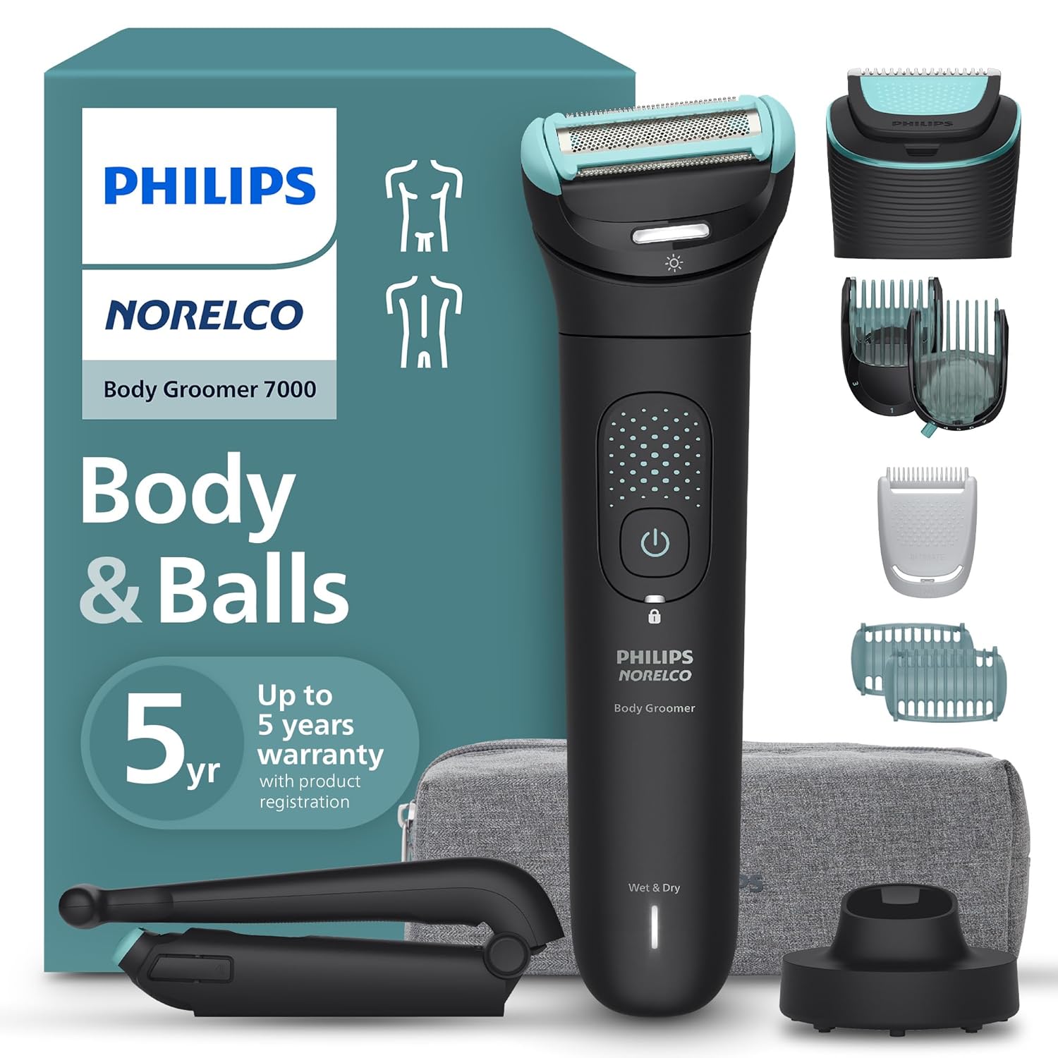 Philips Norelco Body Groomer 7000 Series for Ultimate Comfort