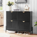 Shoe Cabinet Storage with 4 Flip Drawers - Slim Entryway Organizer