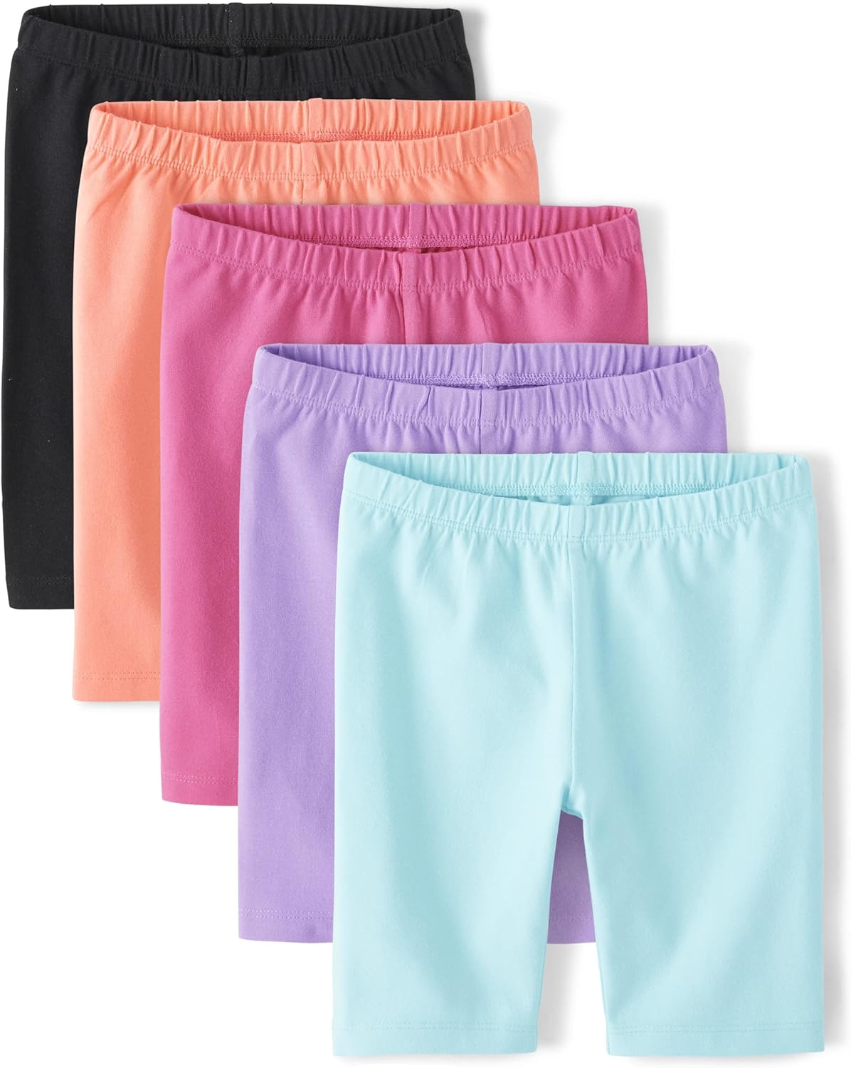 The Children's Place Girls' Solid Bike Shorts for Active Fun